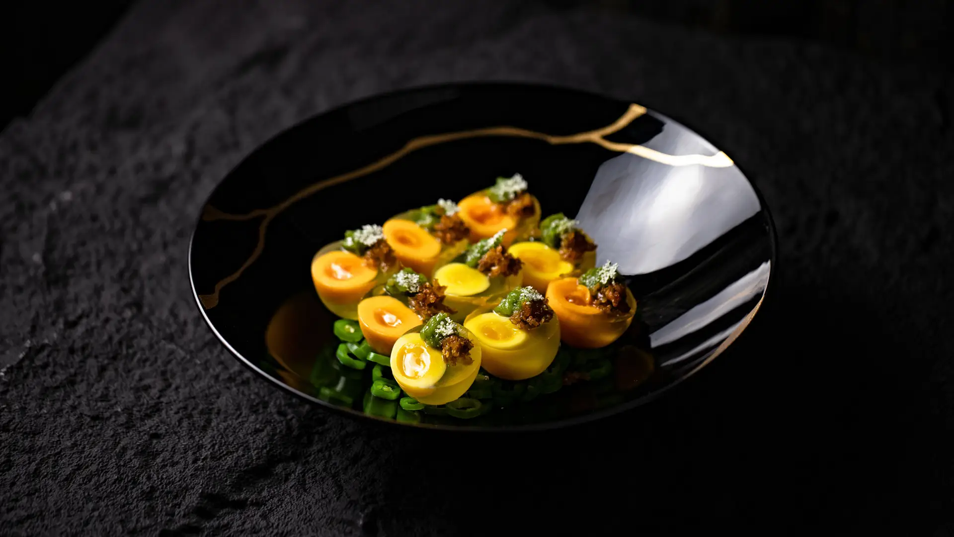 Refined gourmet presentation