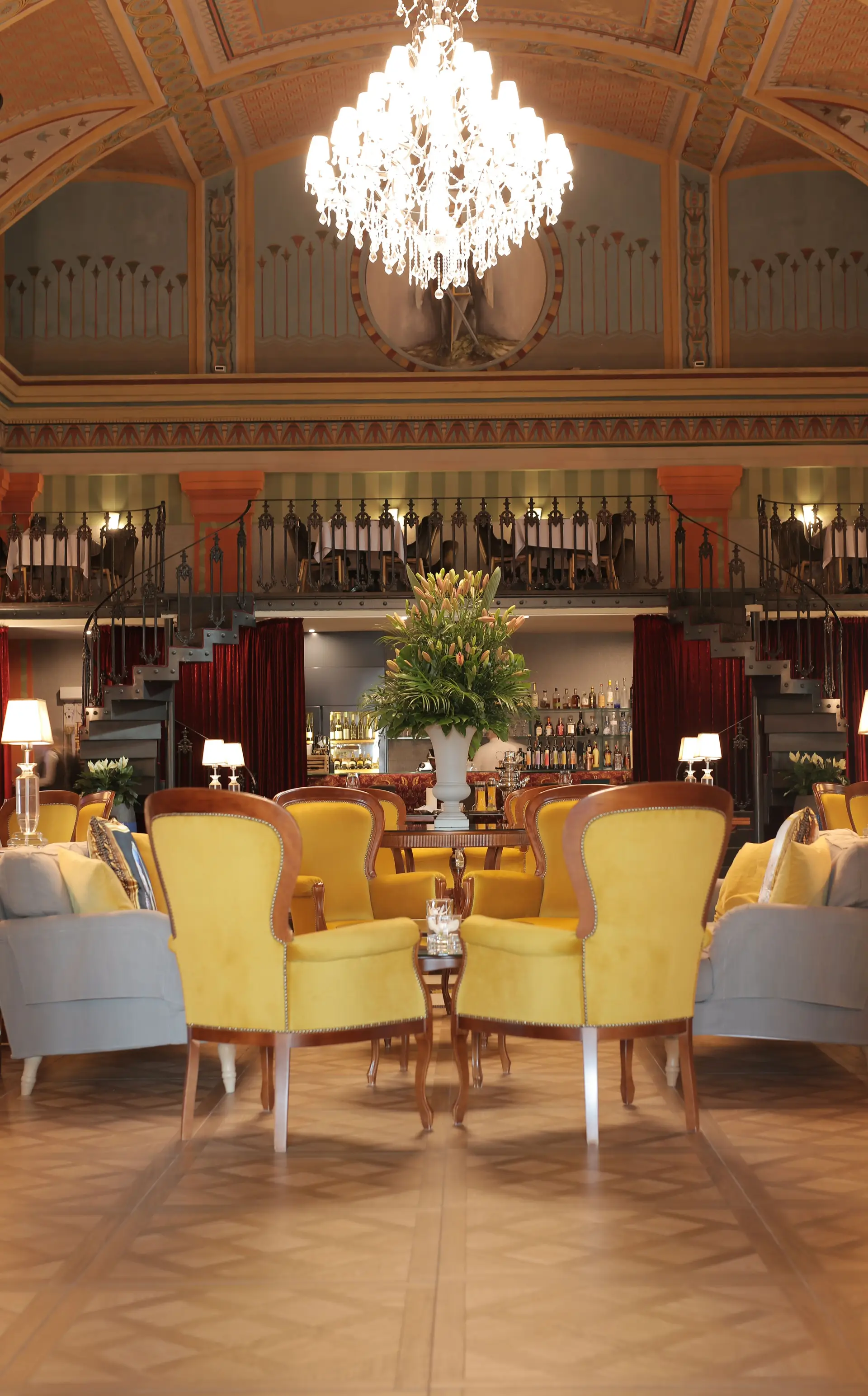 Elegant hotel lounge interior