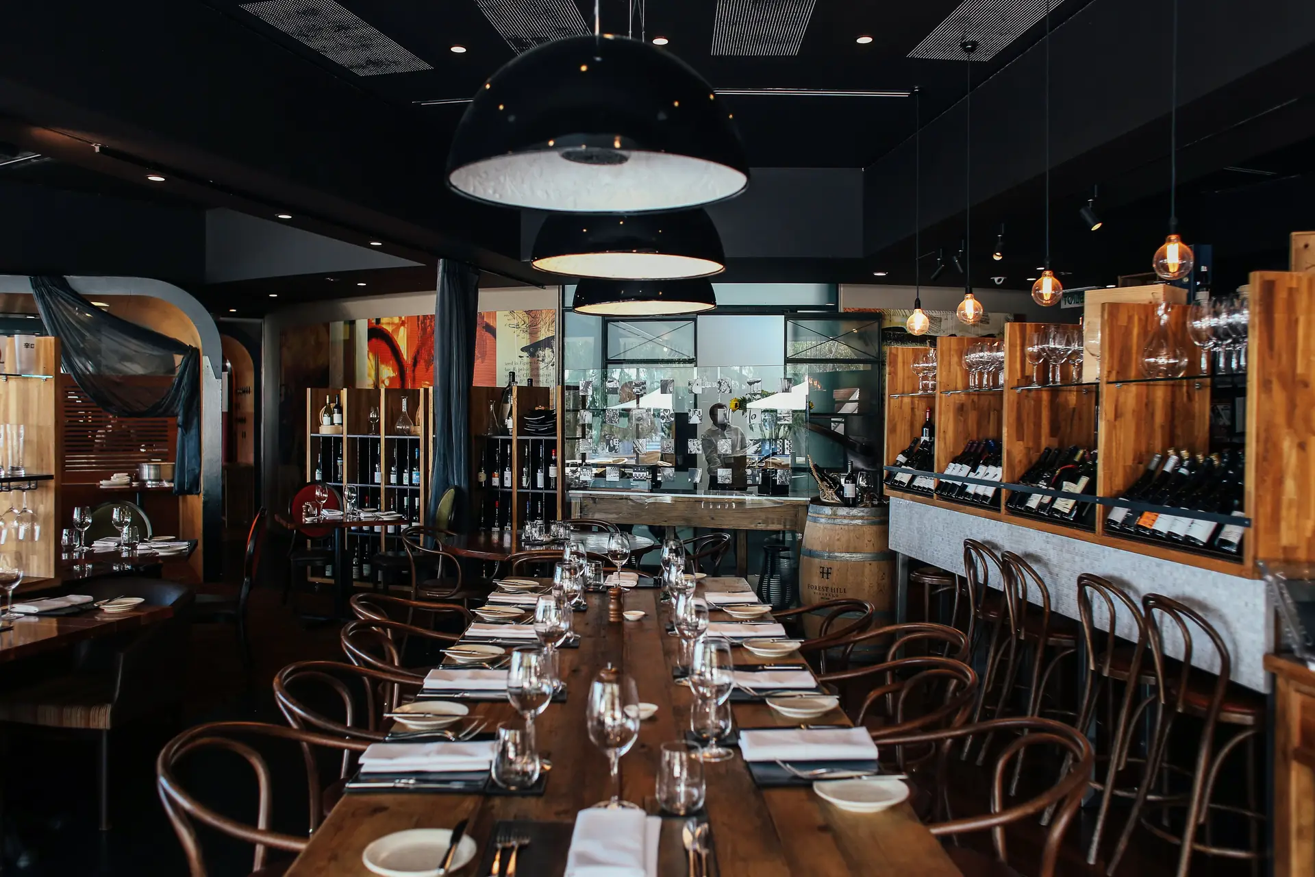 Stylish restaurant interior